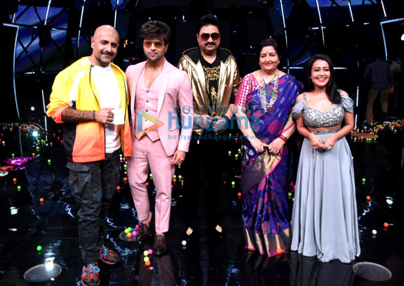Photos: Himesh Reshammiya, Anuradha Paudwal and Kumar Sanu snapped on sets of Indian Idol season 11