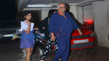Photos: Janhvi Kapoor, Khushi Kapoor, Shanaya Kapoor and Boney Kapoor grace Anshula Kapoor’s birthday bash