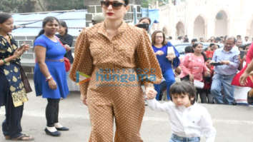 Photos: Kareena Kapoor Khan and Taimur Ali Khan snapped at Mount Mary Church in Bandra