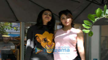 Photos: Rakul Preet Singh and Rhea Chakraborty spotted at The Kitchen Garden in Bandra