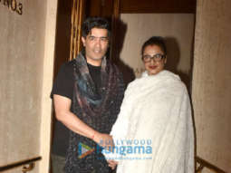 Photos: Rekha and Aditi Rao Hydari snapped at Manish Malhotra’s home