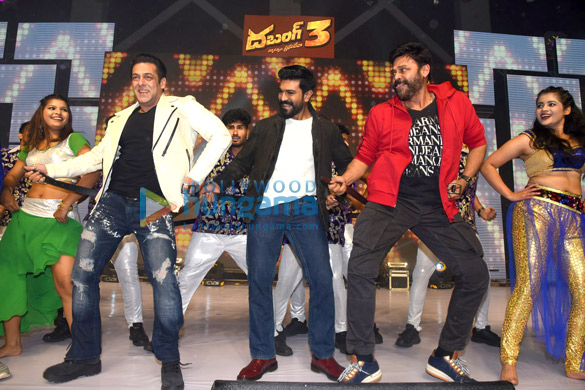 photos salman khan sonakshi sinha prabhu dheva and others grace the dabangg 3 pre release event in hyderabad 3