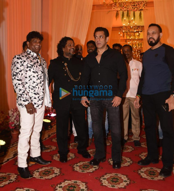 photos salman khan and others snapped at the wedding of makeup artist raju naags son 2