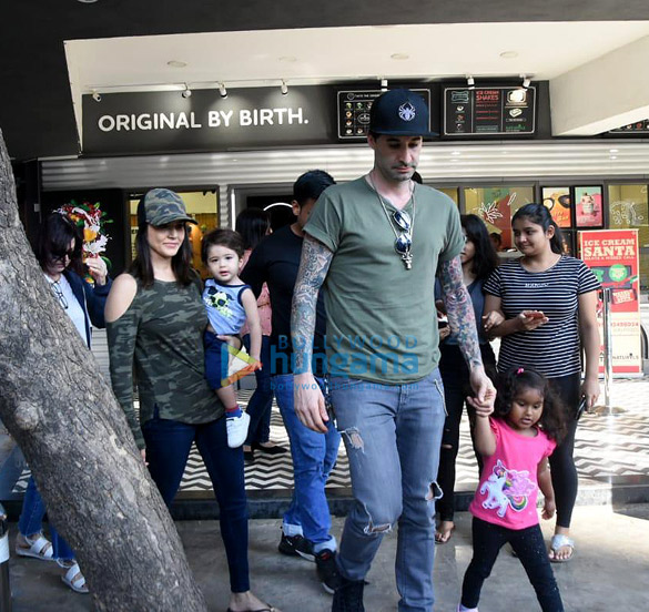Photos: Sunny Leone and Daniel Weber snapped at an ice cream parlor in Juhu
