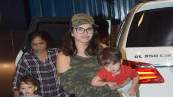 Photos: Sunny Leone snapped with her kids
