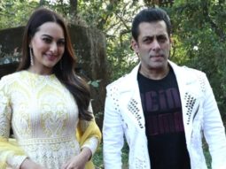 Salman Khan, Sonakshi Sinha and Saiee Manjrekar snapped promoting their film Dabangg 3
