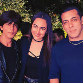 Sonakshi Sinha wishes Salman Khan on his birthday as they pose with Shah Rukh Khan