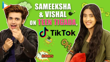 Teen Tigada – Sameeksha Sud & Vishal Pandey on TikTok | Collab with Hrithik, Varun, Urvashi