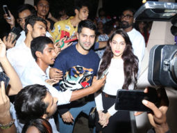 Varun Dhawan and Nora Fatehi snapped at Mount Mary Church in Bandra