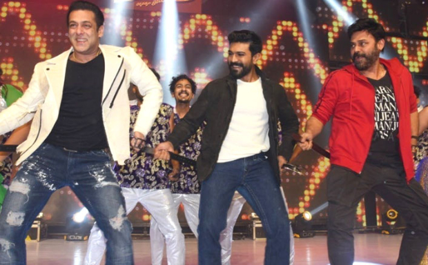 WATCH VIDEO: Salman Khan grooves with Ram Charan and Venkatesh on ‘Munna Badnaam Hua'