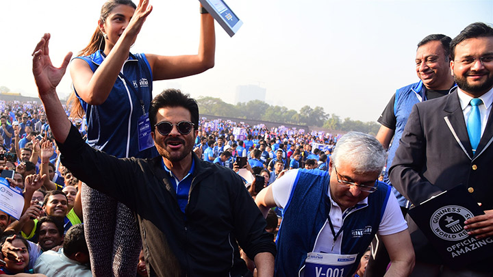 Anil Kapoor attends Plankathon to break their current ‘Guinness World Record’