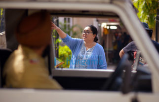 on the sets of the movie Chhapaak