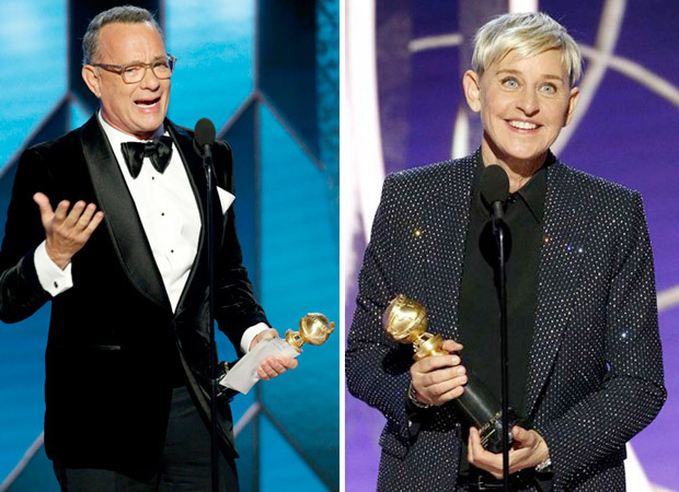 Golden Globes 2020 Tom Hanks gets emotional while accepting Cecil B. DeMille Award, Ellen DeGeneres receives Carol Burnett Award  Golden Globes 2020 Tom Hanks gets emotional while accepting Cecil B. DeMille Award, Ellen DeGeneres receives Carol Burnett Award