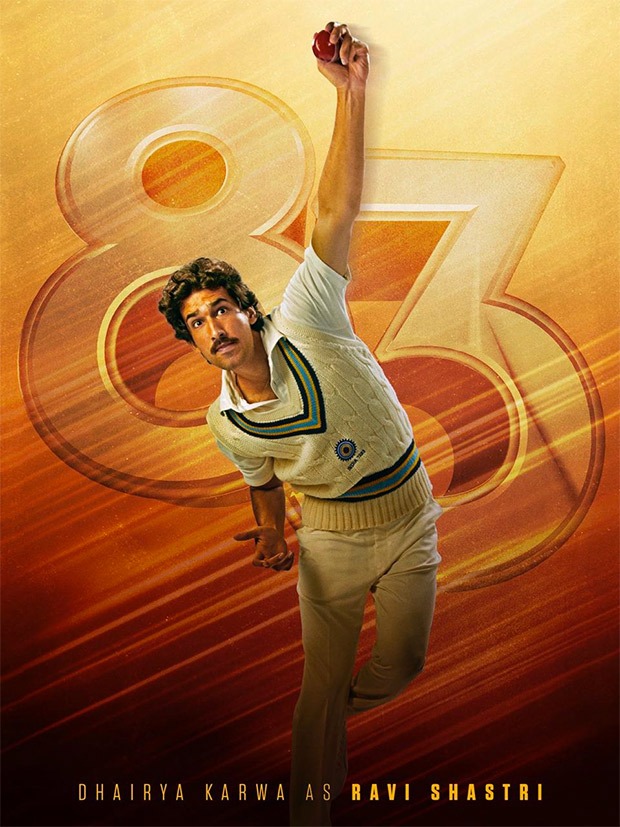 '83: Ranveer Singh unveils first poster of Dhairya Karwa as Ravi Shashtri