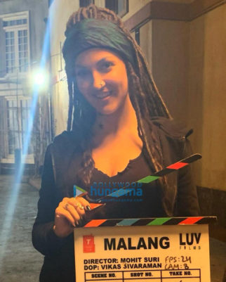 on the sets of the movie Malang