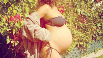 Nine months pregnant Lisa Haydon flaunts her baby bump in black bikini