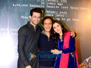 Photos: Aadil Khan, Sadia and Vidhu Vinod Chopra attend the special screening of Shikara at PVR Plaza in Delhi