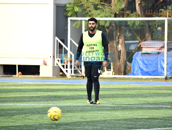 photos arjun kapoor aparshakti khurrana and others snapped during a football match 3