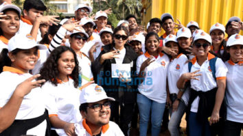 Photos: Bhumi Pednekar snapped participating in the Beach Cleanup drive in Juhu