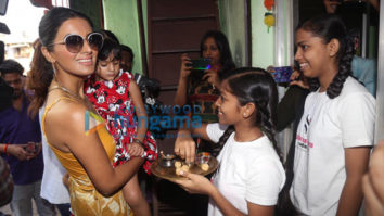 Photos: Geeta Basra and daughter Hinaya celebrate Lohri with the girls of Shiksha Seva Foundation