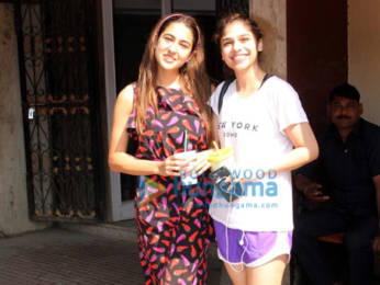 Photos: Janhvi Kapoor and Sara Ali Khan spotted at the Pilates gym