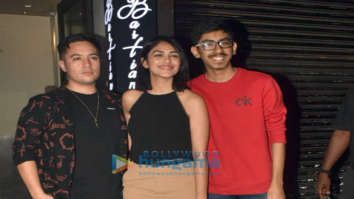 Photos: Mrunal Thakur snapped with friends at Bastian in Bandra