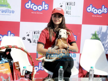Photos: Pooja Hegde attends the Drools donate food for animals event