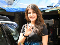 Photos: Rhea Chakraborty spotted at gym in Bandra