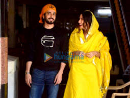 Photos: Sunny Singh Nijjar and Sonnalli Seygall snapped at a Gurudwara ahead of ‘Jai Mummy Di’ release