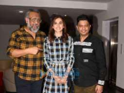 Photos: Taapsee Pannu, Anubhav Sinha and Bhushan Kumar spotted at the trailer preview of Thappad