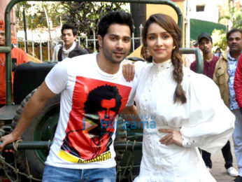 Photos: Varun Dhawan and Shraddha Kapoor snapped on the sets of Tarak Mehta Ka Ooltaah Chashmah