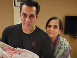 Salman Khan holds new born niece Ayat in his arms in this adorable photo featuring Salma Khan