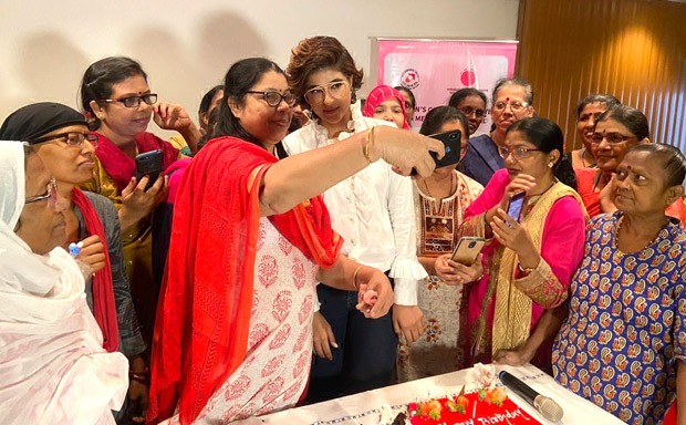 Tahira Kashyap celebrates birthday with breast cancer survivors at Tata Memorial Hospital