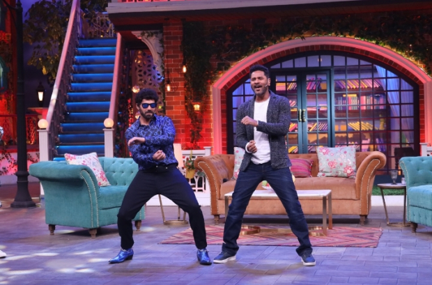 The Kapil Sharma Show: Varun Dhawan transforms into Prabhu Dheva, Shraddha Kapoor arrives with suitcase on set The Kapil Sharma Show: Varun Dhawan transforms into Prabhu Dheva, Shraddha Kapoor arrives with suitcase on set