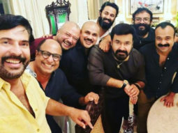 Mammootty clicks a selfie with Malayalam A-list actors Mohanlal, Dileep and others