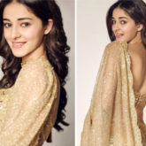 Ananya Panday dazzles in Kresha Bajaj golden lehenga at Armaan Jain and Anissa Malhotra's wedding reception