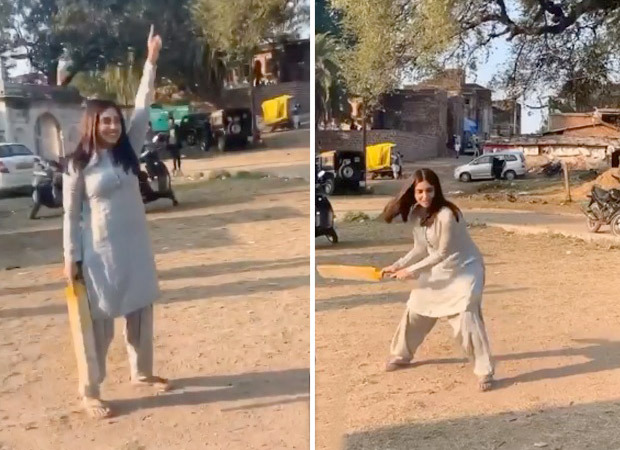Bhumi Pednekar plays gully cricket with Bhopal residents amid Durgavati shooting, watch video