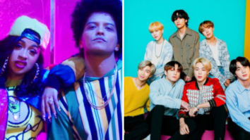 Bruno Mars and Cardi B react to BTS singing ‘Finesse’ during Carpool Karaoke on The Late Late Show with James Corden