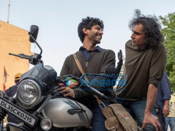 on the sets of the movie Love Aaj Kal