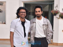Photos: Ayushmann Khurrana and Hitesh Kewalia snapped promoting their film Shubh Mangal Zyada Saavdhan