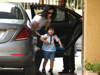 Photos: Kareena Kapoor Khan and Taimur Ali Khan spotted at Karisma Kapoor's residence