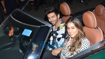 Photos: Kartik Aaryan and Sara Ali Khan snapped promoting their film Love Aaj Kal