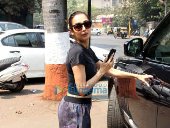 Photos: Malaika Arora spotted at Diva Yoga Studio in Bandra