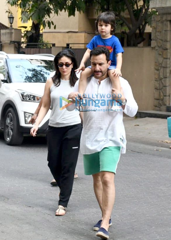 Photos: Saif Ali Khan, Kareena Kapoor Khan and Taimur Ali Khan spotted in Bandra