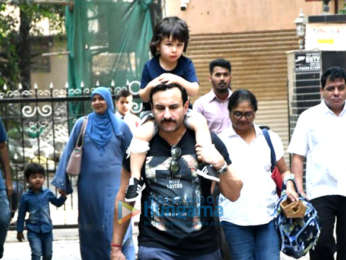Photos: Saif Ali khan and Taimur Ali Khan spotted in Bandra