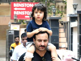 Photos: Saif Ali khan and Taimur Ali Khan spotted in Bandra