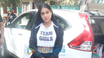 Photos: Sara Ali Khan spotted during an ad shoot in Pali Hill, Bandra