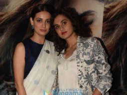 Photos: Taapsee Pannu and Dia Mirza snapped promoting their film Thappad