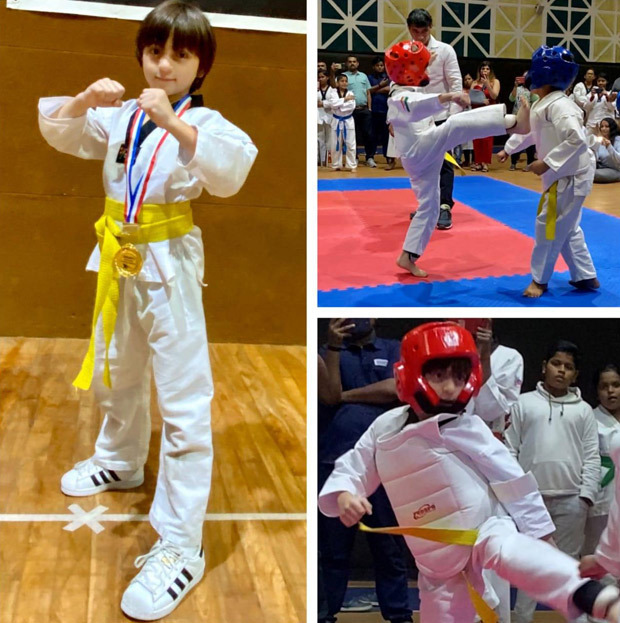 Shah Rukh Khan's son AbRam wins gold medal in Taekwondo, he says ‘my kids have more awards’ Shah Rukh Khan's son AbRam wins gold medal in Taekwondo, he says ‘my kids have more awards’