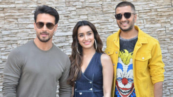 Tiger Shroff, Shraddha Kapoor and Riteish Deshmukh snapped promoting their film Baaghi 3 at Sun N Sand in Juhu